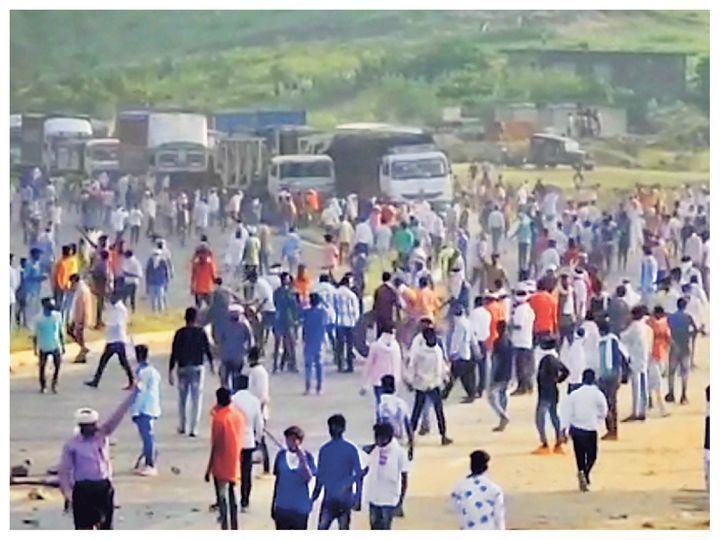 पुलिसवालों ने घेरा बनाकर अपने अधिकारी को बचाया:राजस्थान में पत्थरबाजों से बचने के लिए 15 किलोमीटर तक ट्रक के पीछे लटके रहे एएसपी